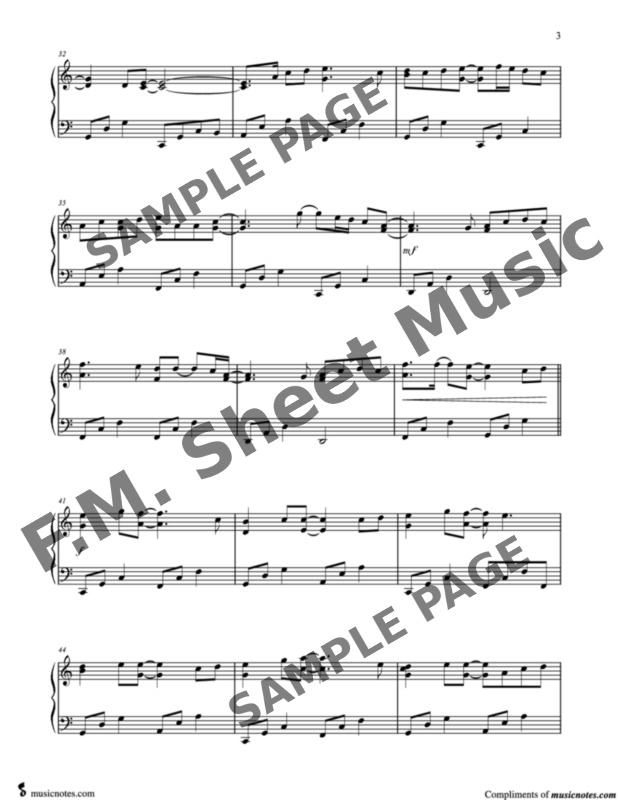 King of Wishful Thinking (Intermediate Piano) By Go West - F.M. Sheet